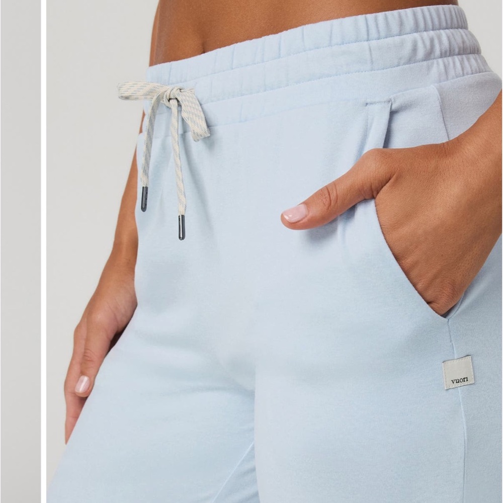 Vuori Halo Essential Wideleg pants Soft Sky Heather XL - Picture 3 of 8